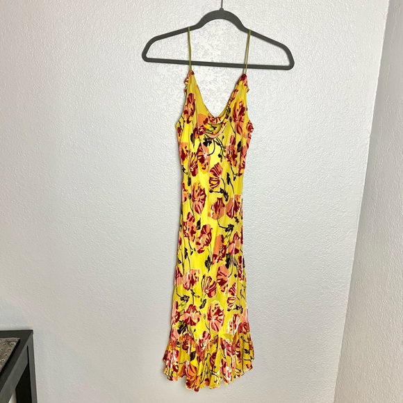VINTAGE BETSEY JOHNSON Velvet Floral Slip Dress - Picture 2 of 10